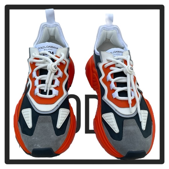 Dolce & Gabbana Men's Multi-Color Leather Low Top - Picture 3 of 13